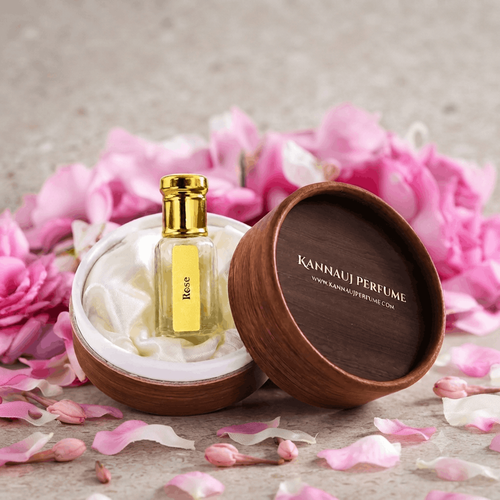Rose Attar (Rose Damascena) by Kannauj Perfume