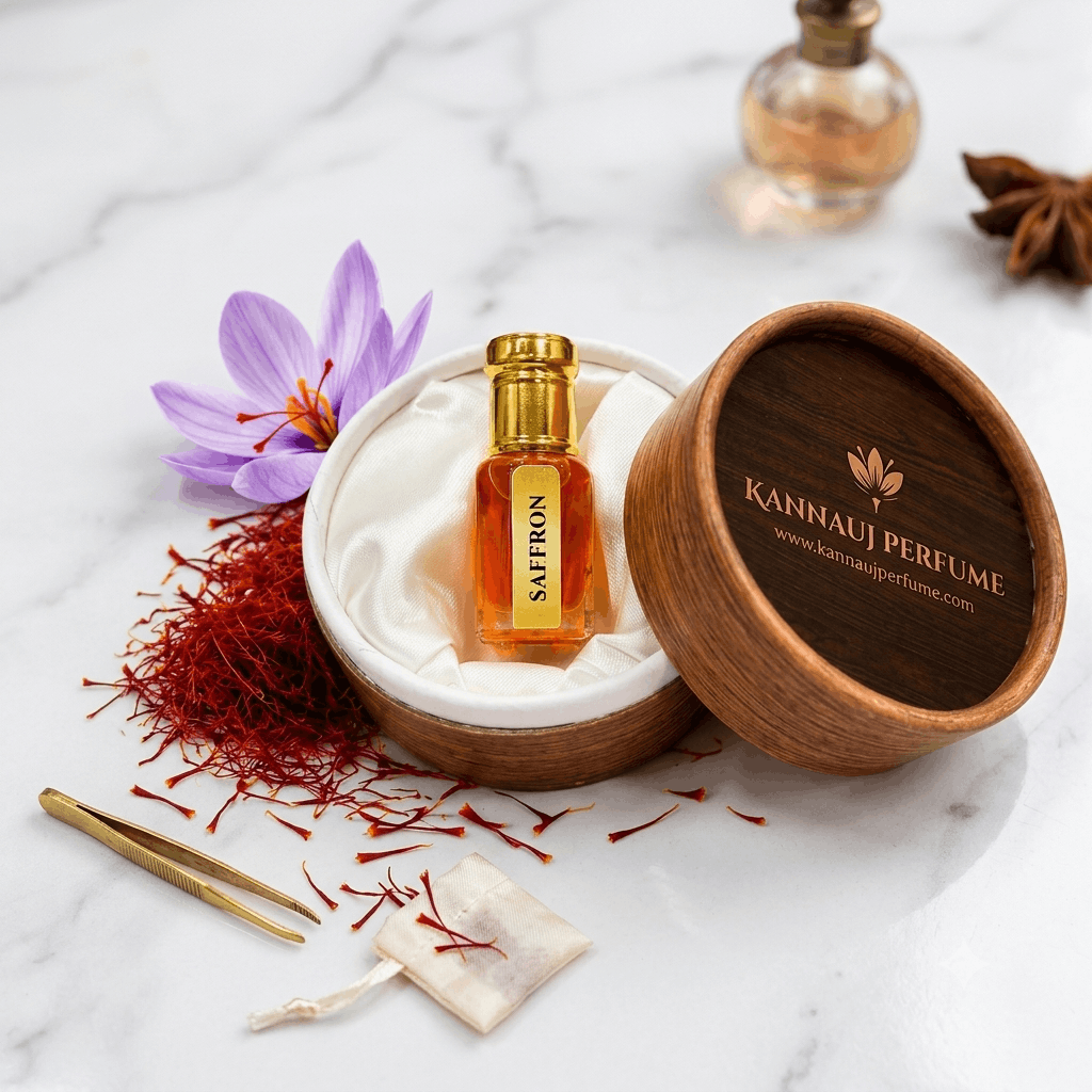 Saffron Attar (Kashmir) by Kannauj Perfume